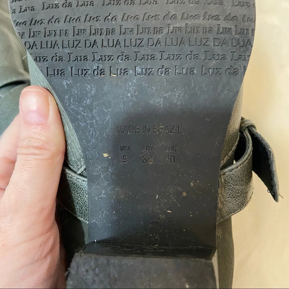Luz da lua women’s grey  boots in size 9 - Picture 10 of 11